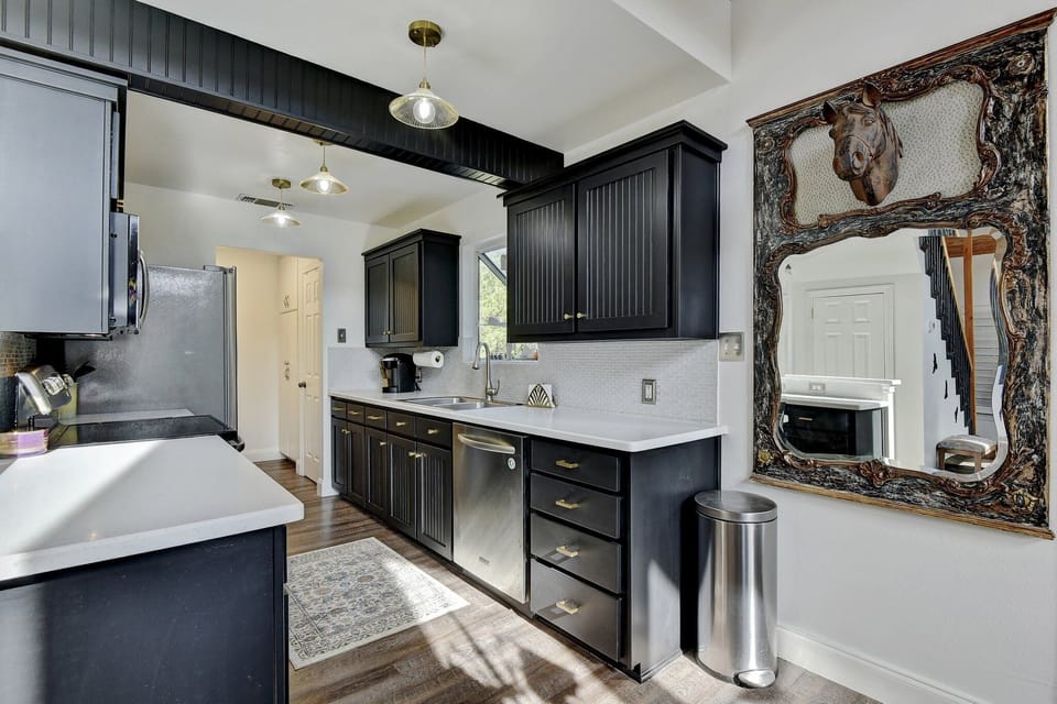 This kitchen has it all for cooking and entertaining. 