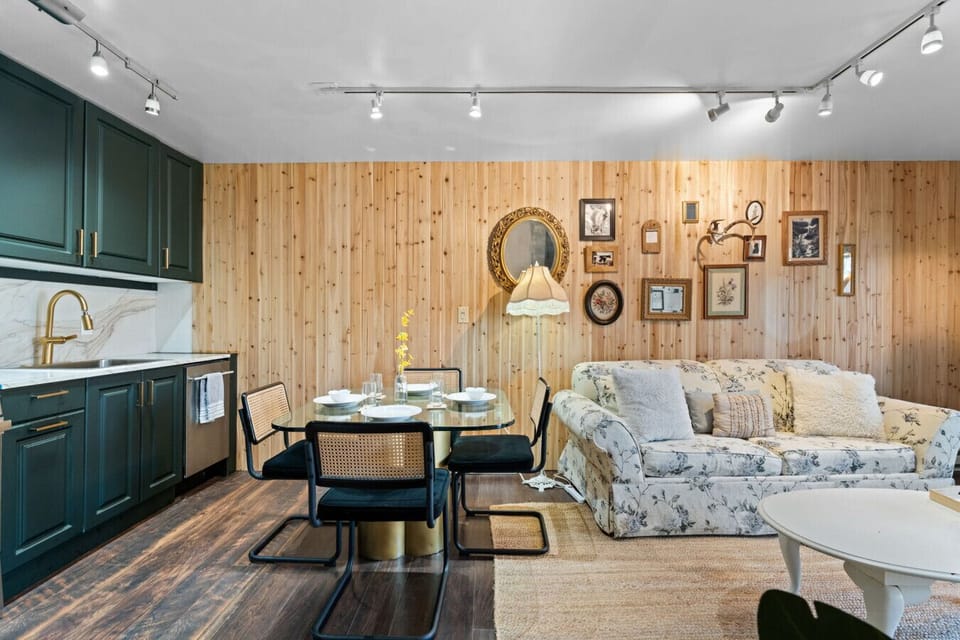 Mid Century Modern Rattan Accented Dining Chairs with Restoration Hardware Kitchen Lights allow you to enjoy our oasis.