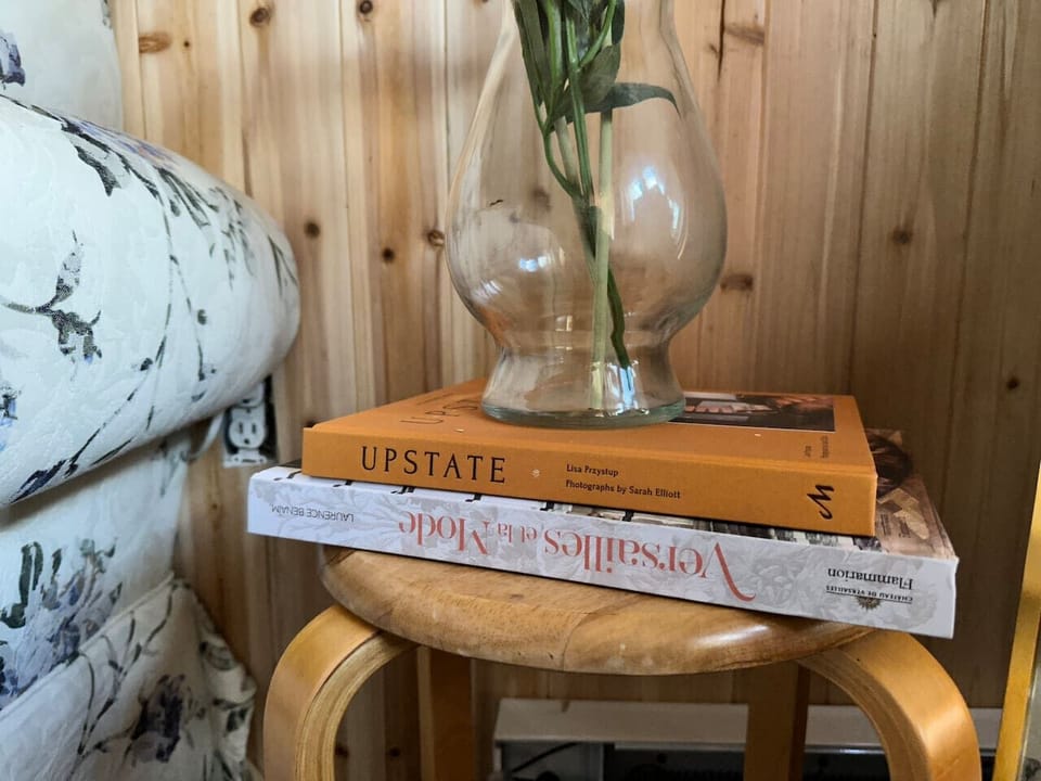 Upstate design book, and Versailles book imported from France.