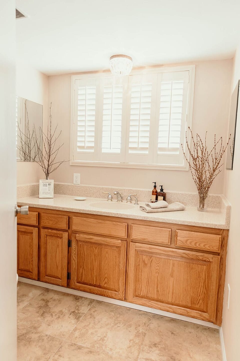 Bathroom next to kitchen