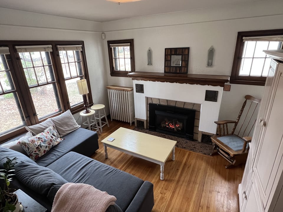 Living Room with Smart TV and speakers 