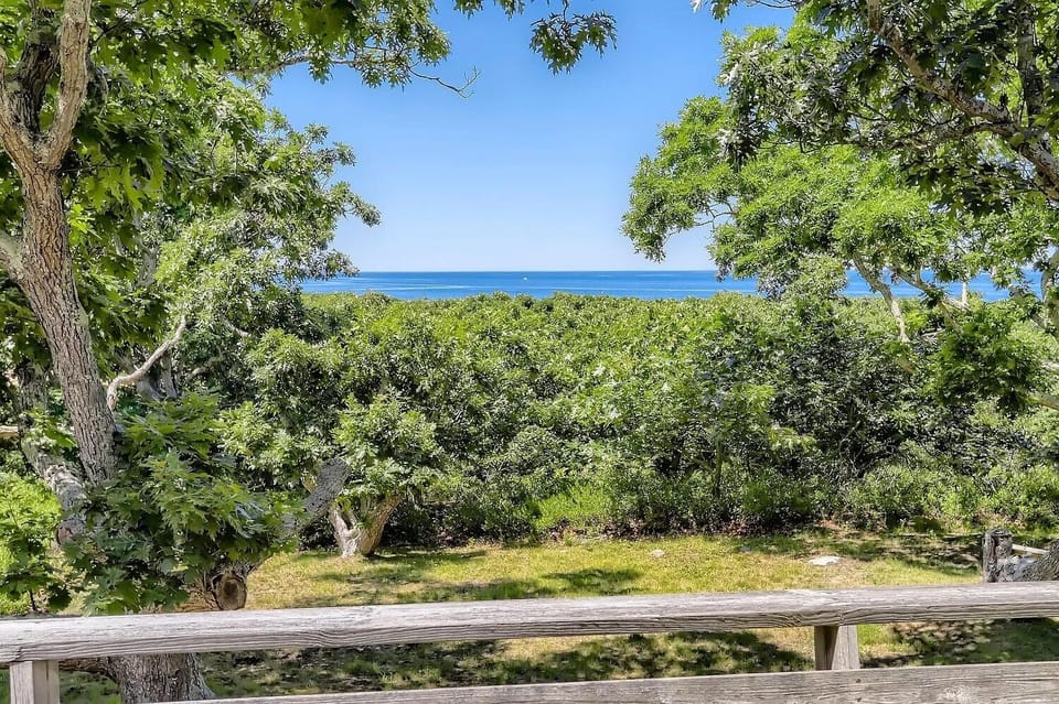 Water views of the Vineyard Sound from the back deck.