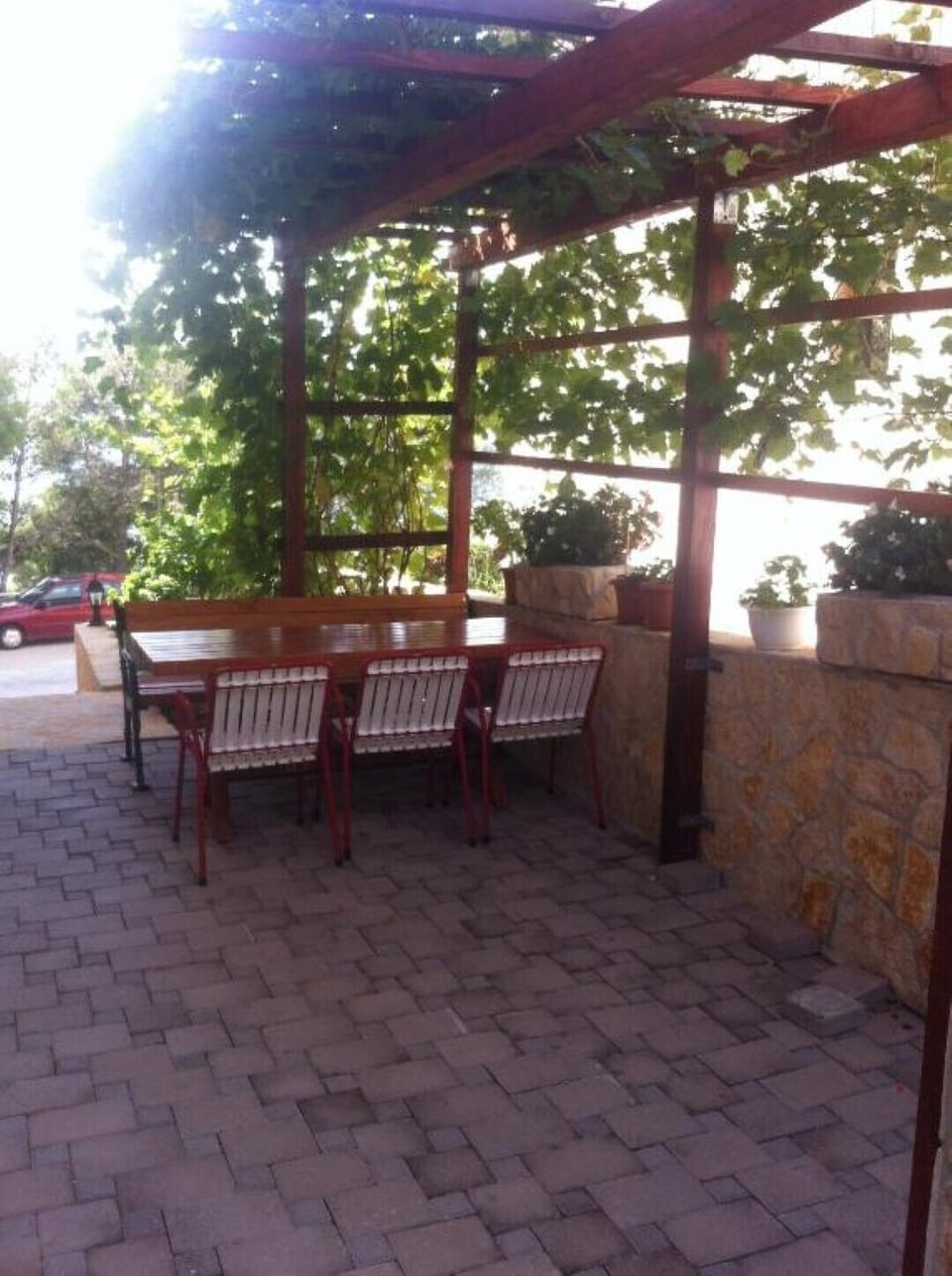 terrace with grill