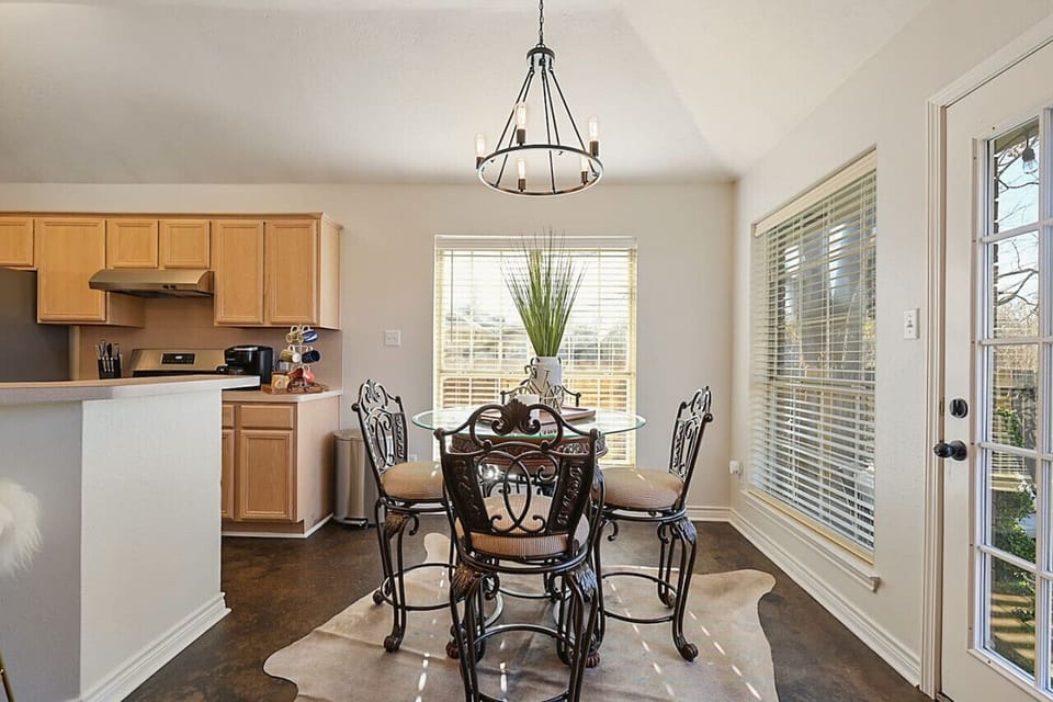 A breakfast nook for a quick bite to eat