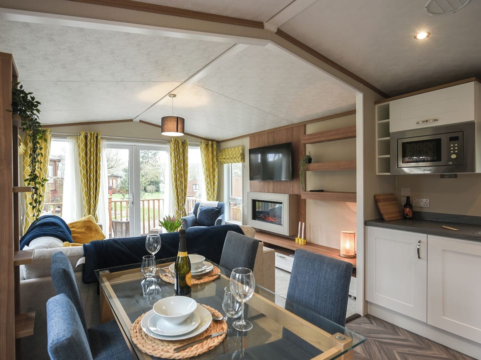 Dining Area | Marlow Lodge - Daisy Bank Touring Caravan Park, Montgomery