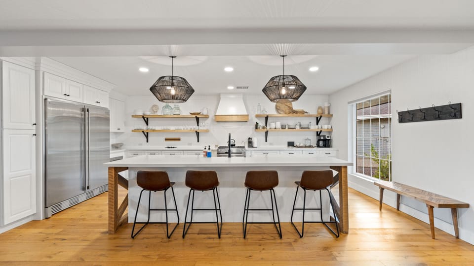 Amazing gourmet kitchen with all top of the line stainless appliances