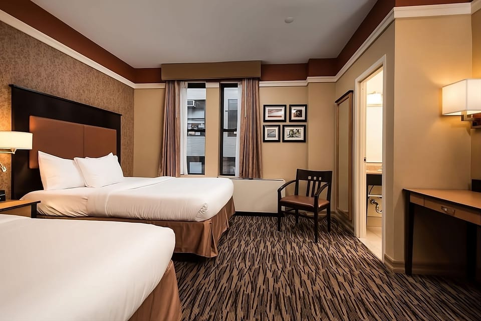 Relax with extra floor space, seating, and an easy room layout.