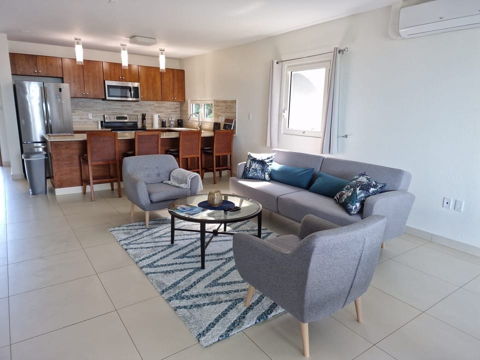 Living Room with Kitchen