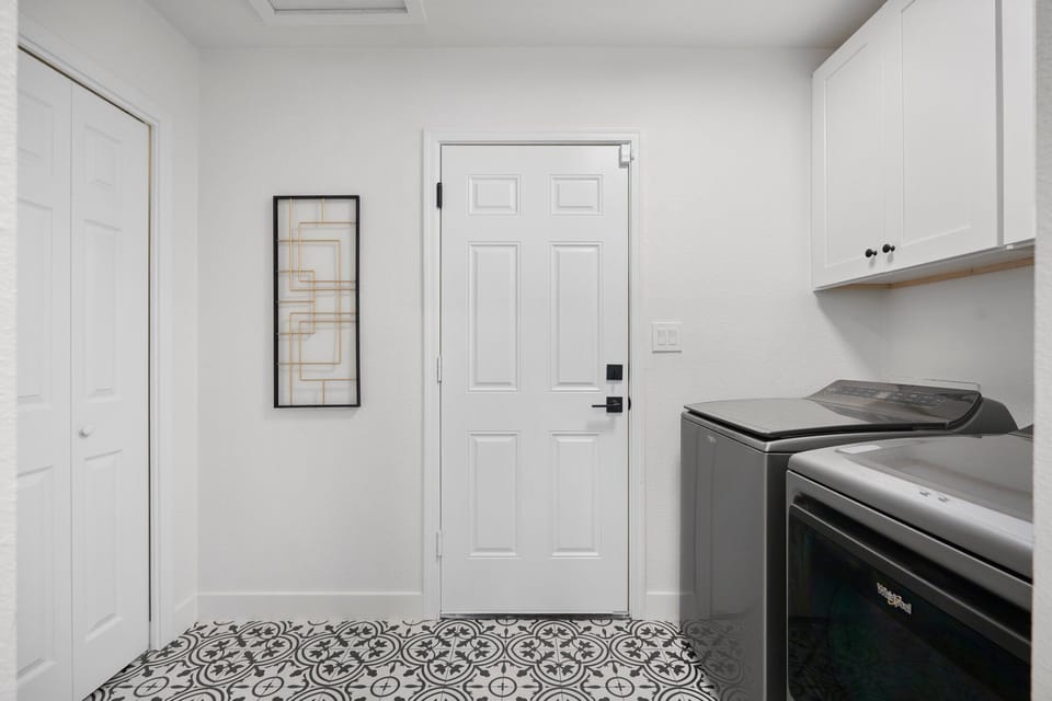 Laundry room available for your use. 