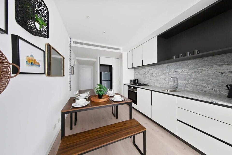 A kitchen & dining area.