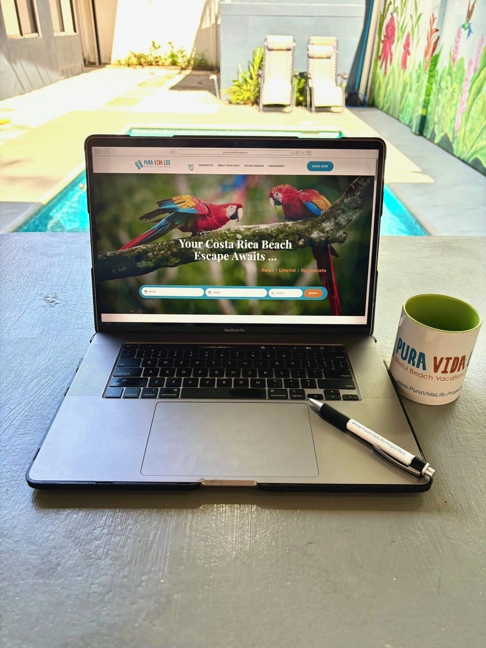 Why work in an office when you could be working by the pool? Next to the beer fridge.