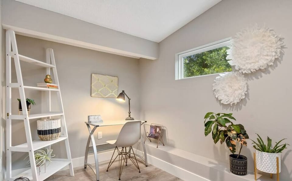 Small secluded office space