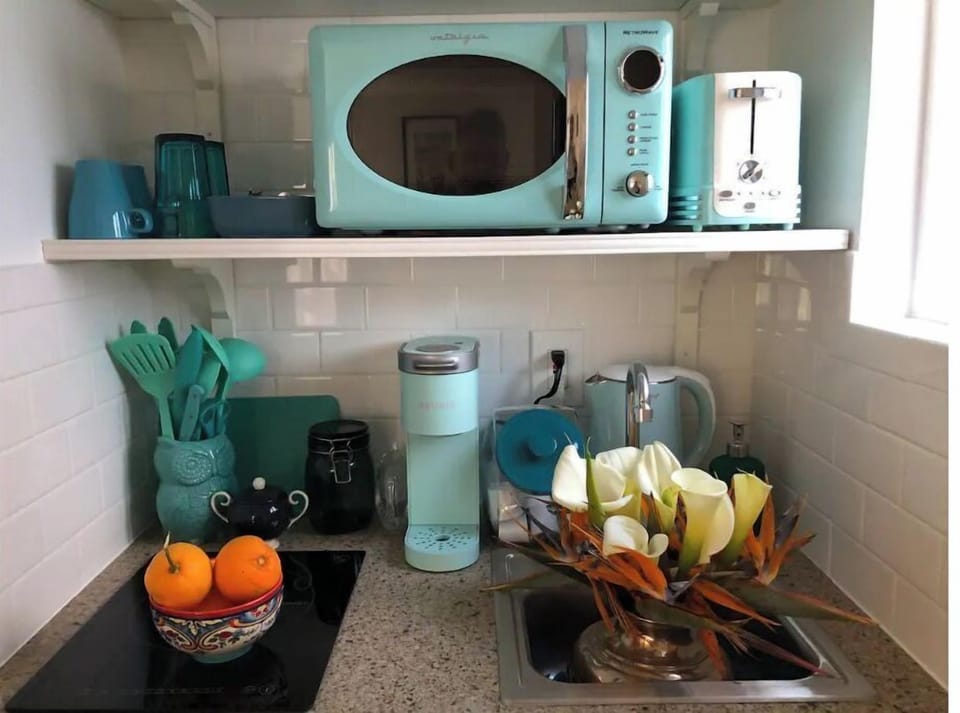 Out kitchenette has beauty and functionality. It comes with all you need. 