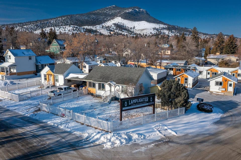 Overhead view of the property