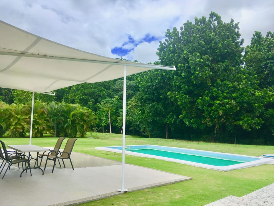 Terrace with pool