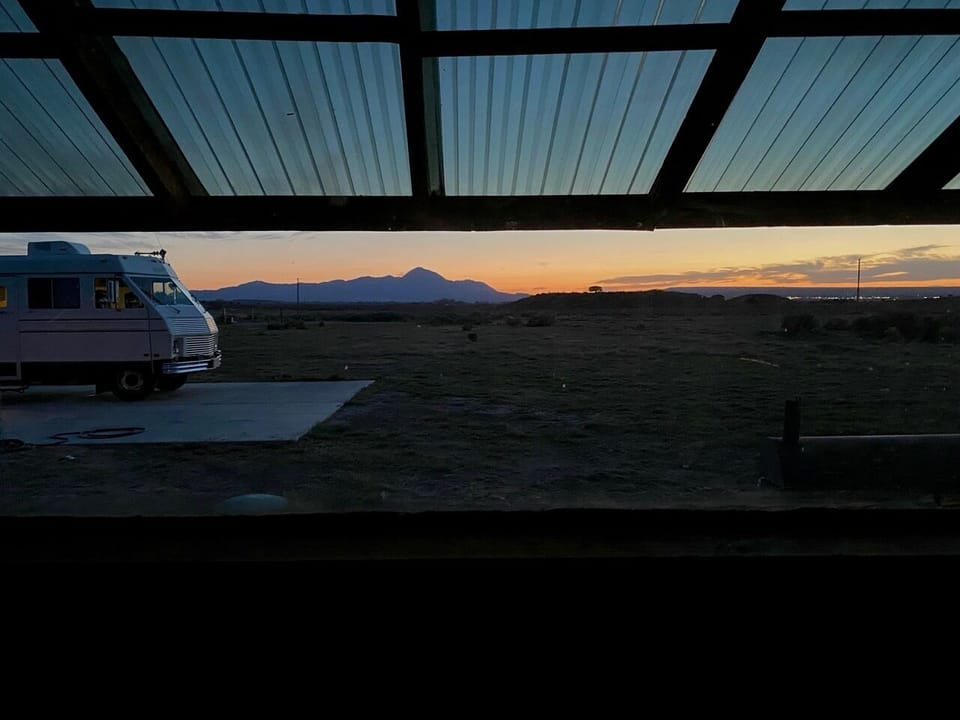 View from 2nd bdr. RV pad is behind the house