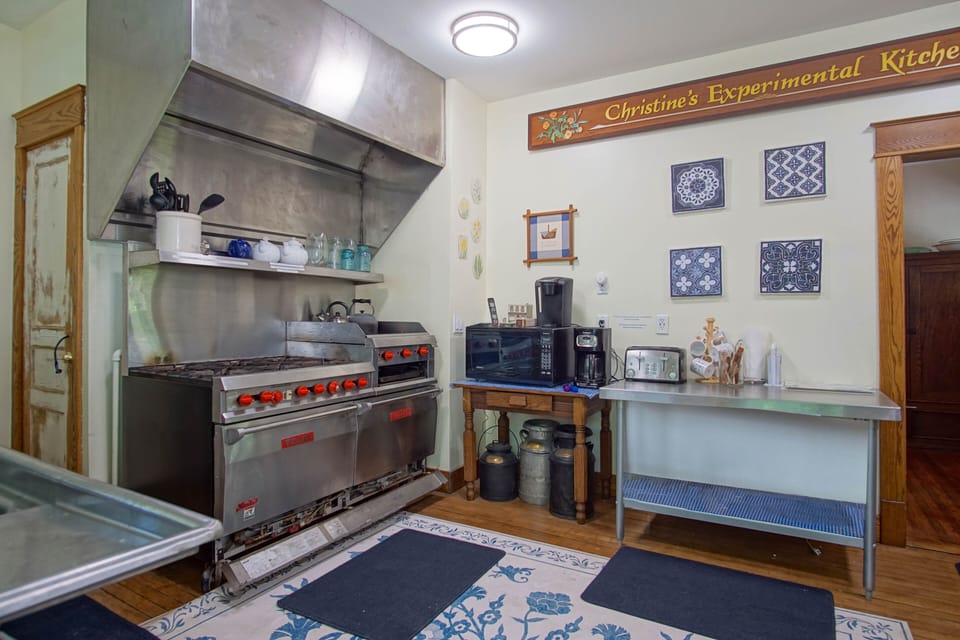 Restaurant-style kitchen.