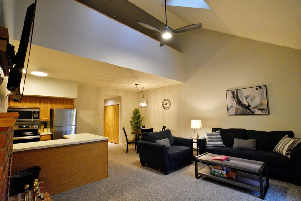Our Tenney Mountain condo has comfortable spaces for your family or group 