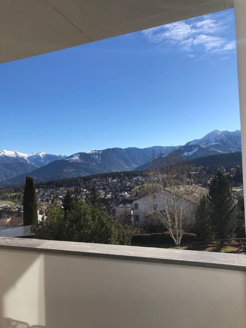 View from front balcony over Flims