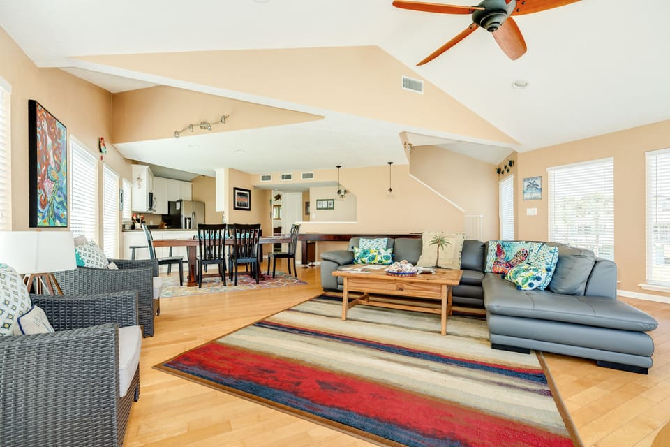 Open living area makes spending time together a breeze