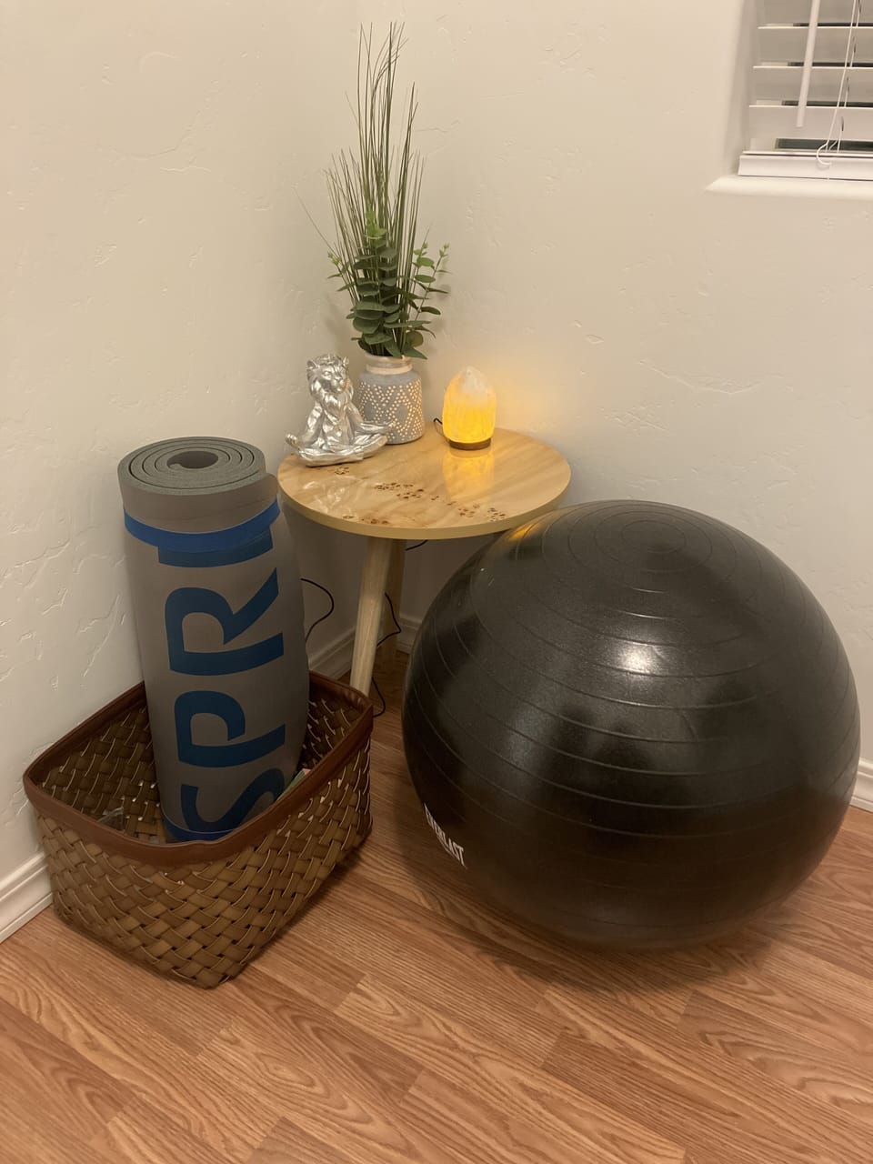 Relaxing yoga and exercise area.