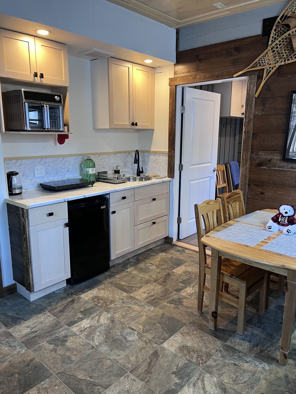 We created this space with recycled materials of all sorts and lots of fun!!