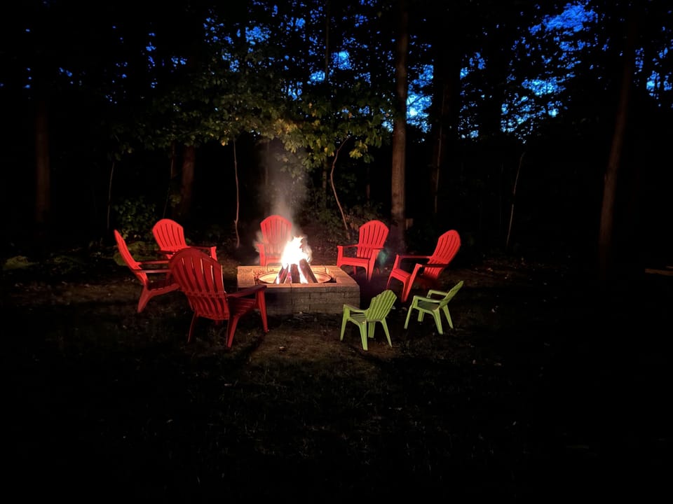 Enjoy those cool Michigan evenings by the fire