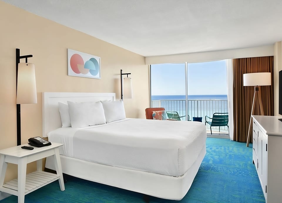 Bask in oceanfront serenity from bed to balcony seats.