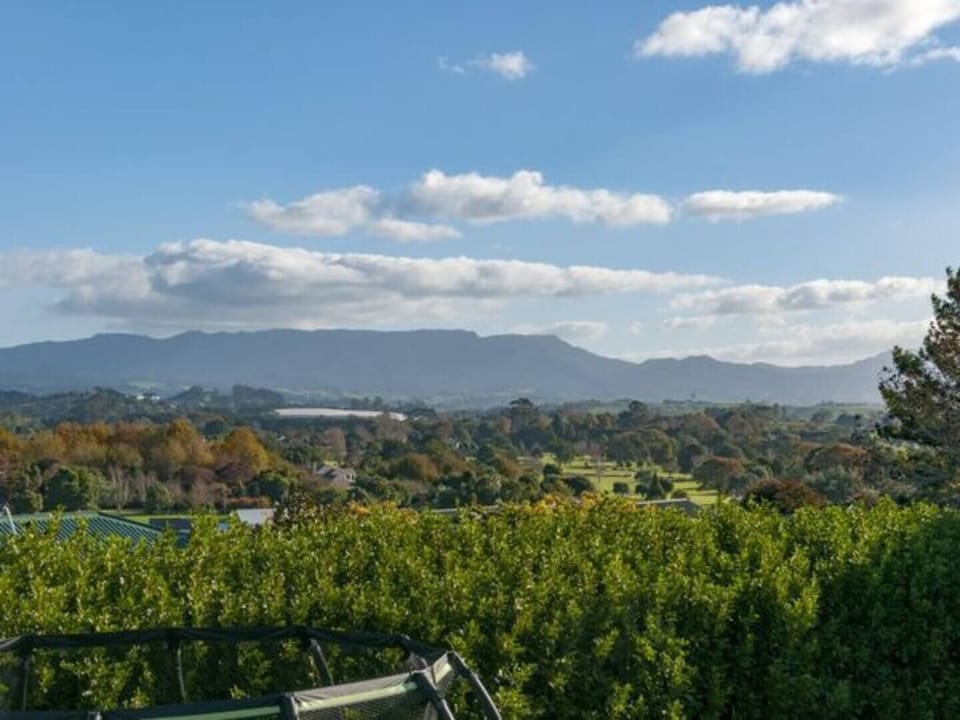 View of Kaimai mountains from the house