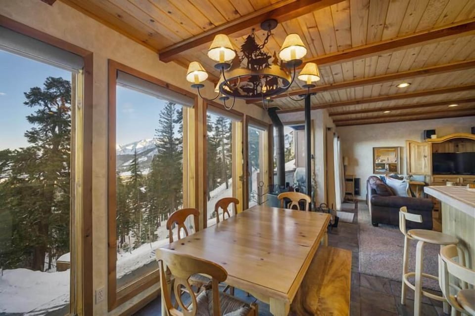 Enjoy dinner, coffee or family time at this table