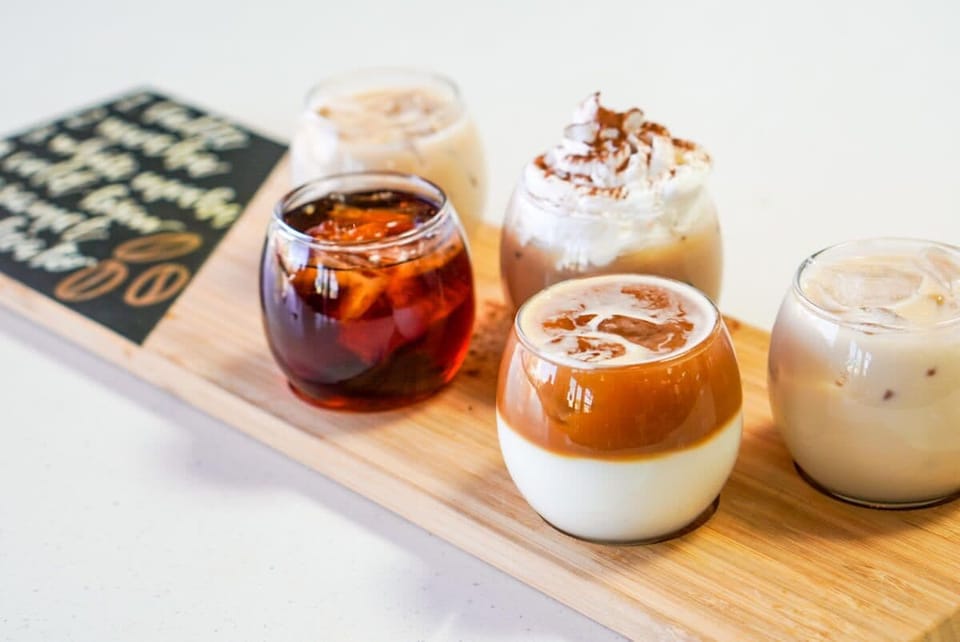 Jo Jo's Coffee House: Yep, they have delicious coffee & mimosa flights! 