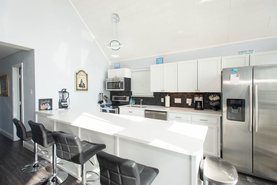 Gather your family around you as you prepare meals in this large kitchen.