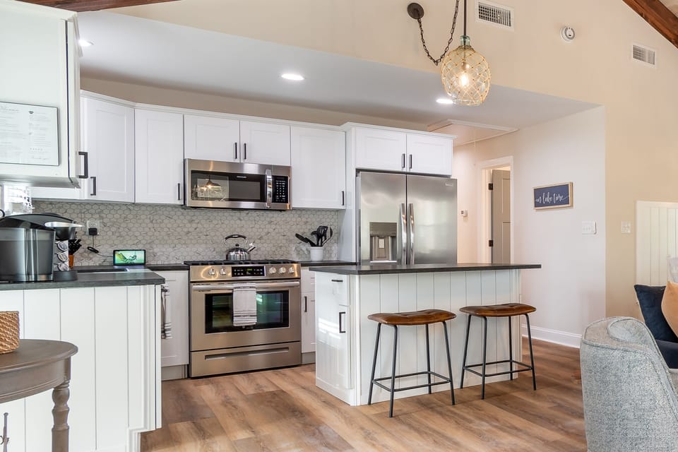Fully stocked kitchen