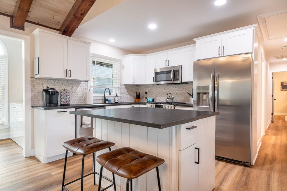 Gather around the kitchen island