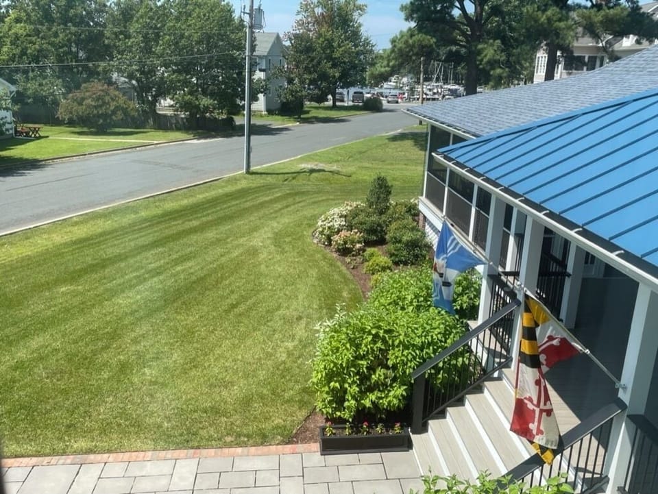 View toward harbor and down Meadow St.