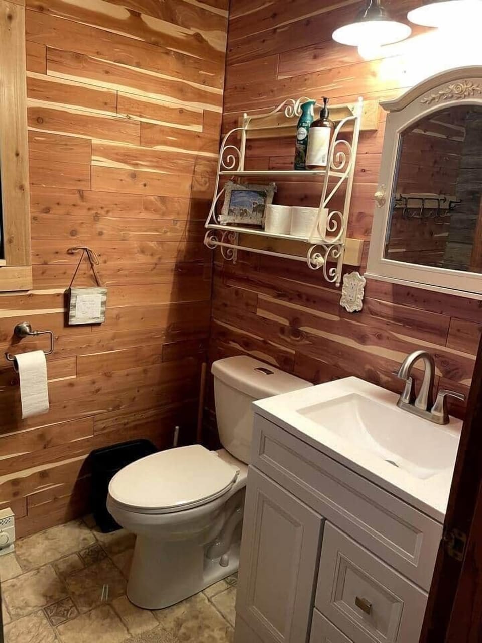 Recently remodeled bathroom.
