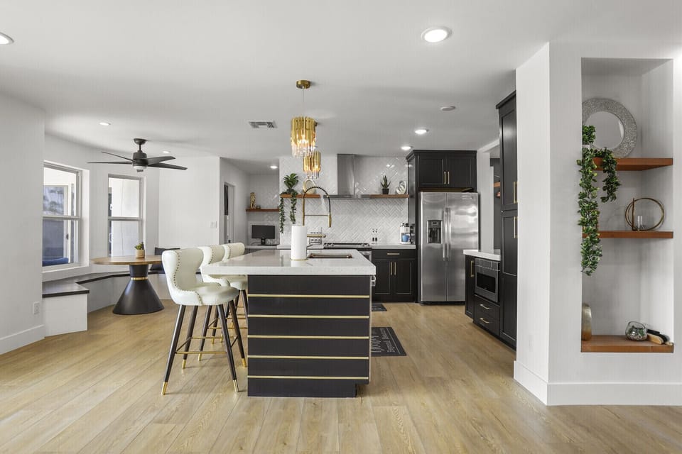Family Room with Kitchen View 