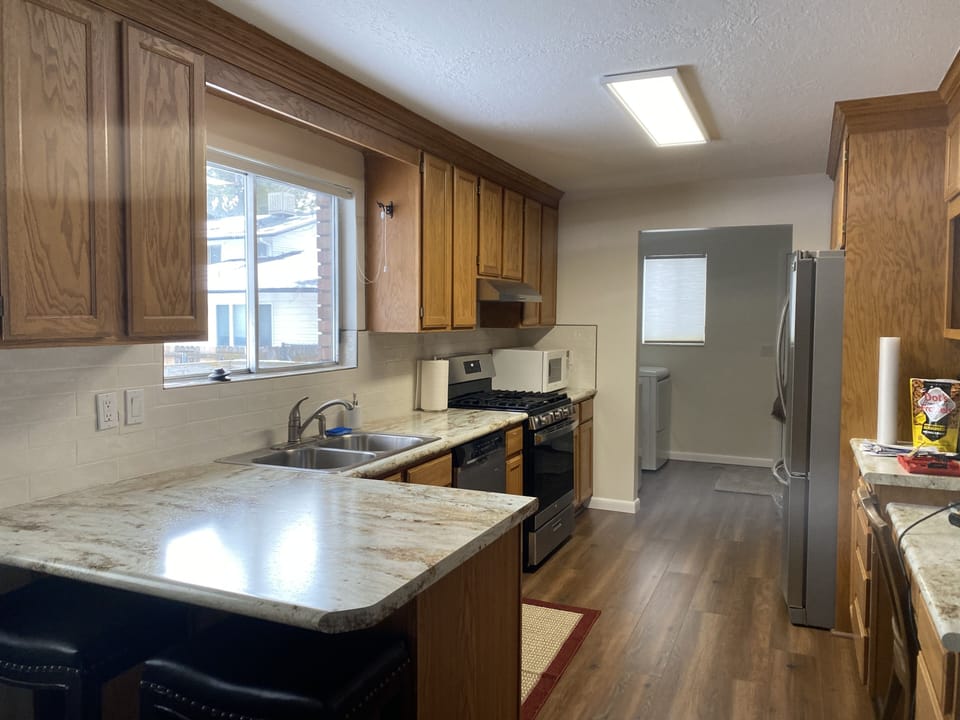 Kitchen with Counter Seating