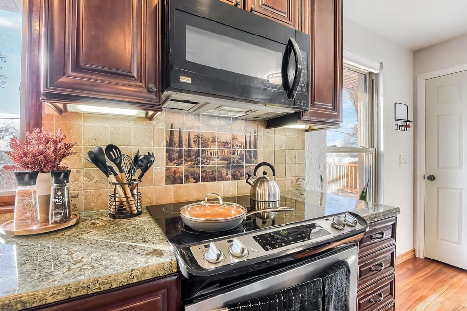 Cook a delicious meal - cookware essentials + salt, pepper, spices provided!