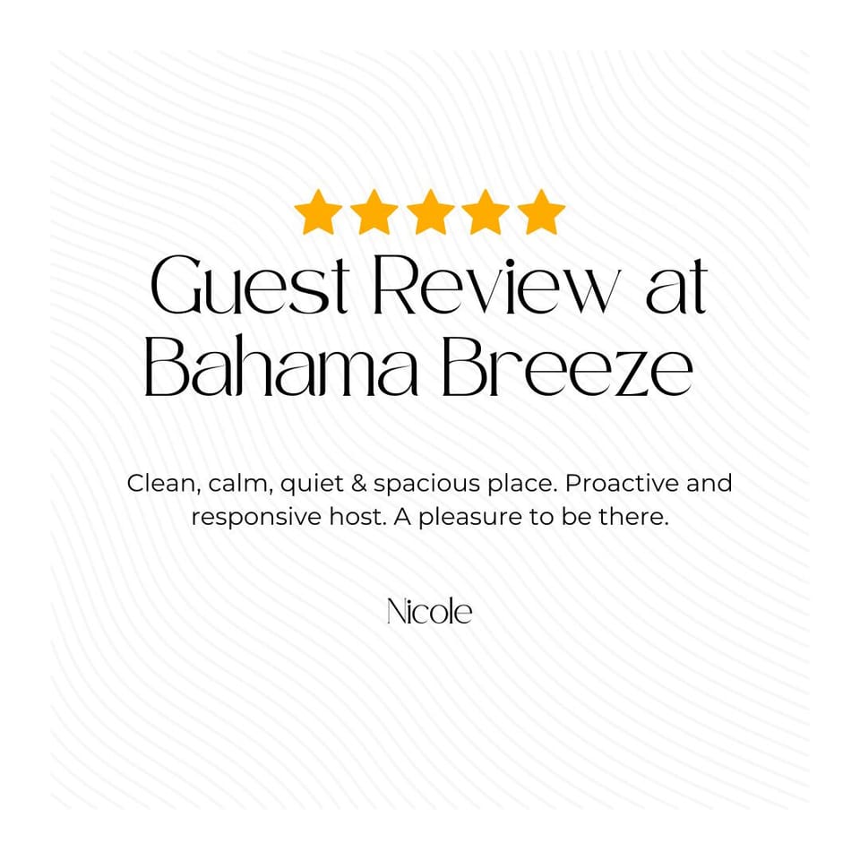 To see what previous guests have loved about their stay at Bahama Breeze, just check out our fantastic online guest reviews!