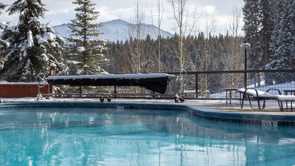 Outdoor Pool Right by the Lift