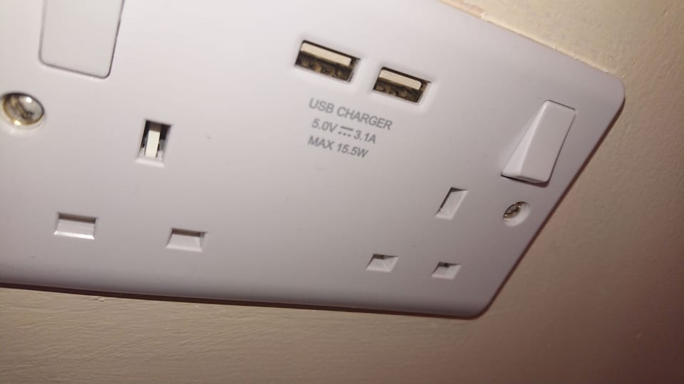 USB chargers for your convenience