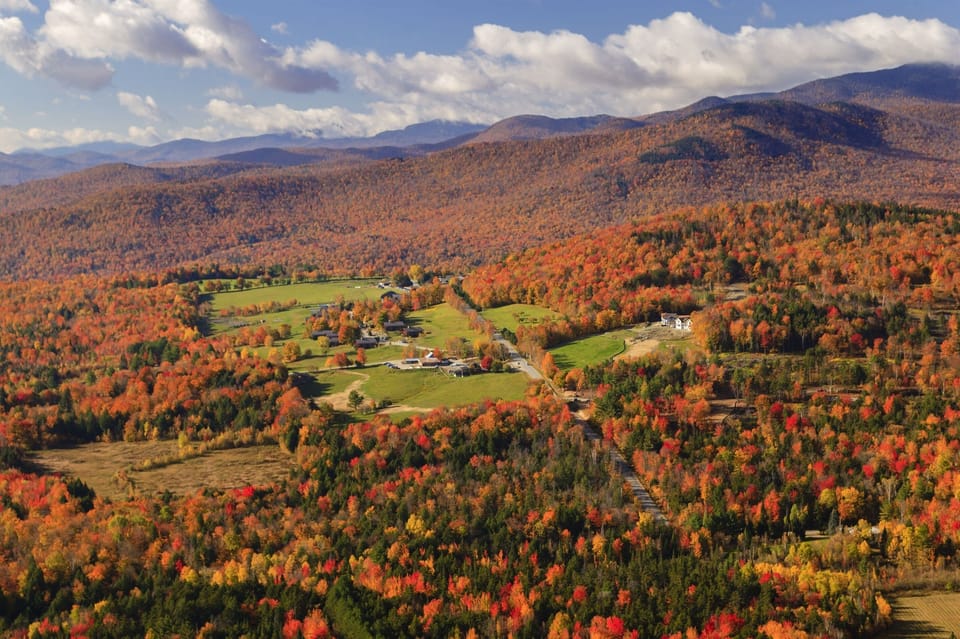Over view of the region in peak foliage