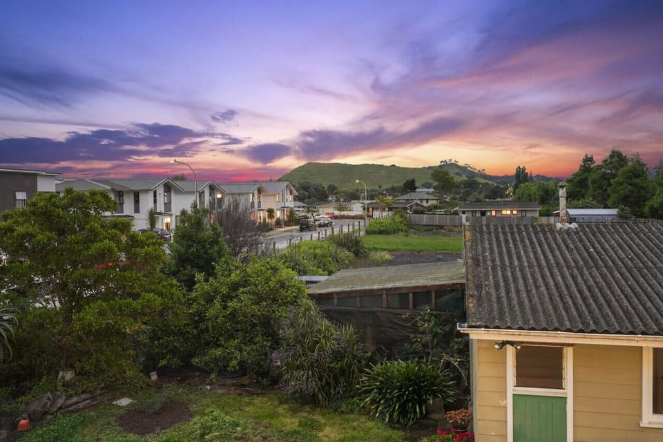 View of Mt Mangere from the bedroom.