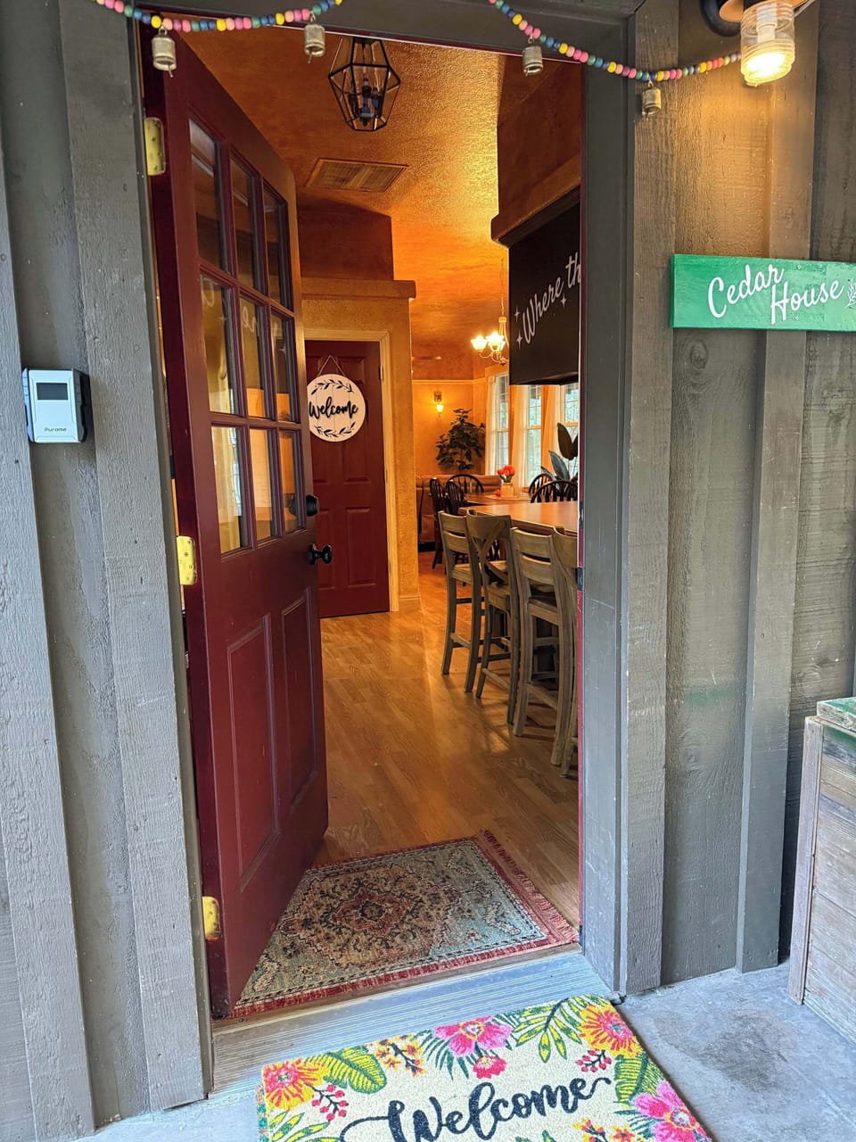 This is our newly redecorated 2 bedroom home, the Cedar House.