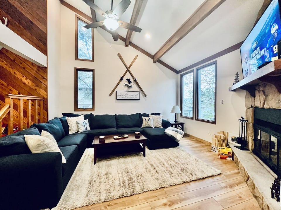 Enjoy the company of loved ones in a room designed for sharing experiences.