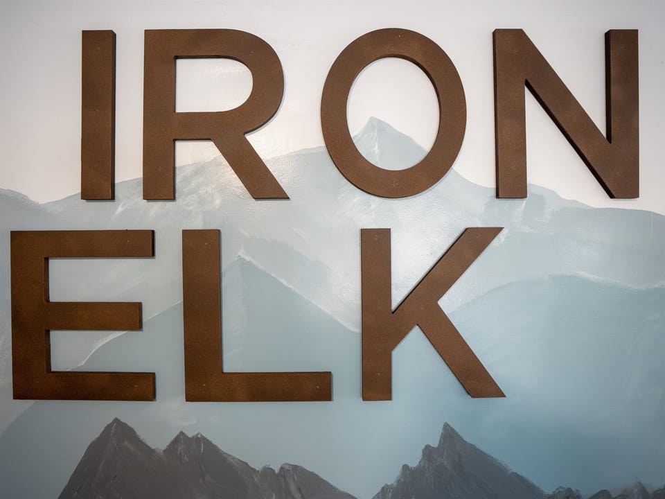 Come and see our hand-painted Iron Elk wall!