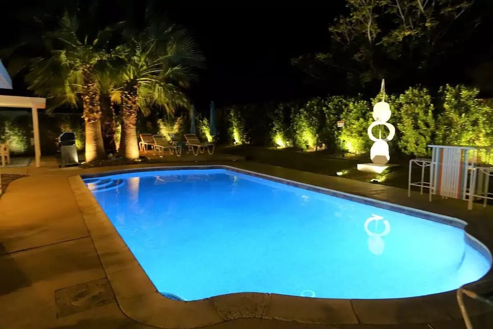 Backyard at Night