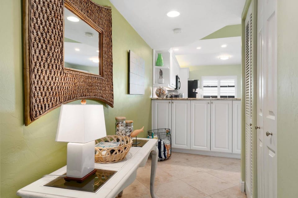 As soon as you enter the condo. the light, bright color palette with beachy decor sets the stage for your amazing tropical island getaway.