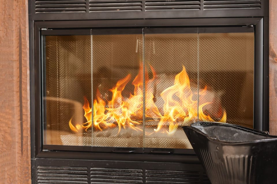 Cozy up with a roaring fire